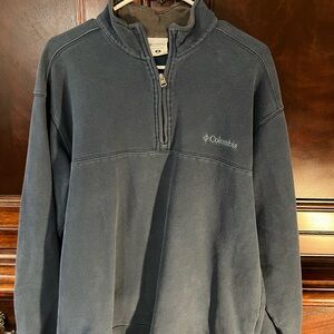 Columbia Men's Blue Quarter-Zip Sweater